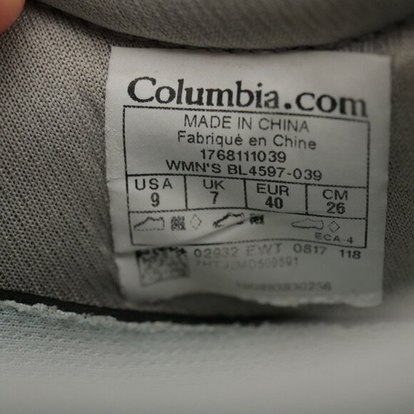 Columbia Womens Fire Venture Mary Jane Sneaker Size 9 Gray Lace Up Outdoor Shoe - Picture 12 of 12